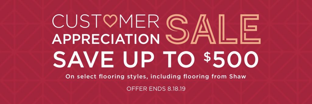 Customer Appreciation Sale | H&R Carpets & Flooring