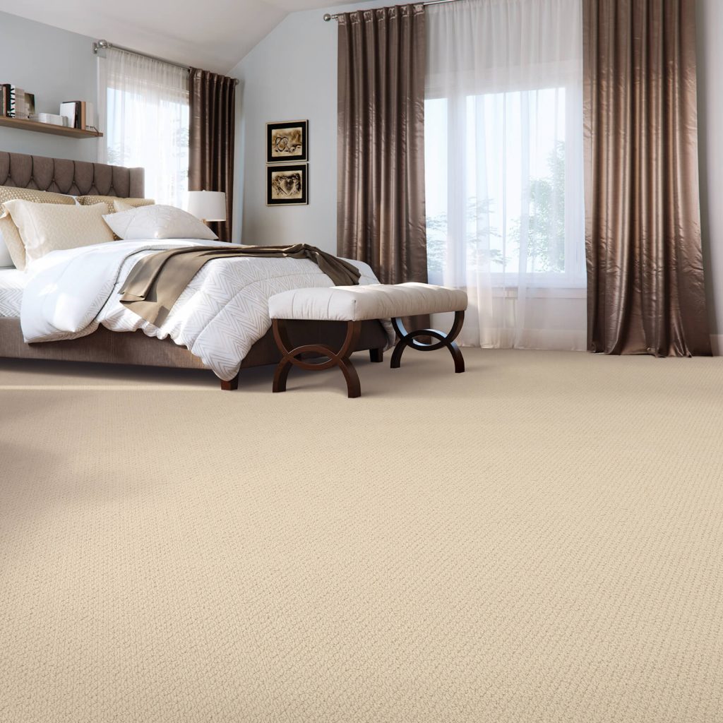 Spacious master bedroom with soft carpet | H&R Carpets and Flooring