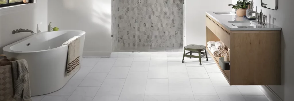 Bathroom tile flooring | H&amp;R Carpets &amp; Flooring